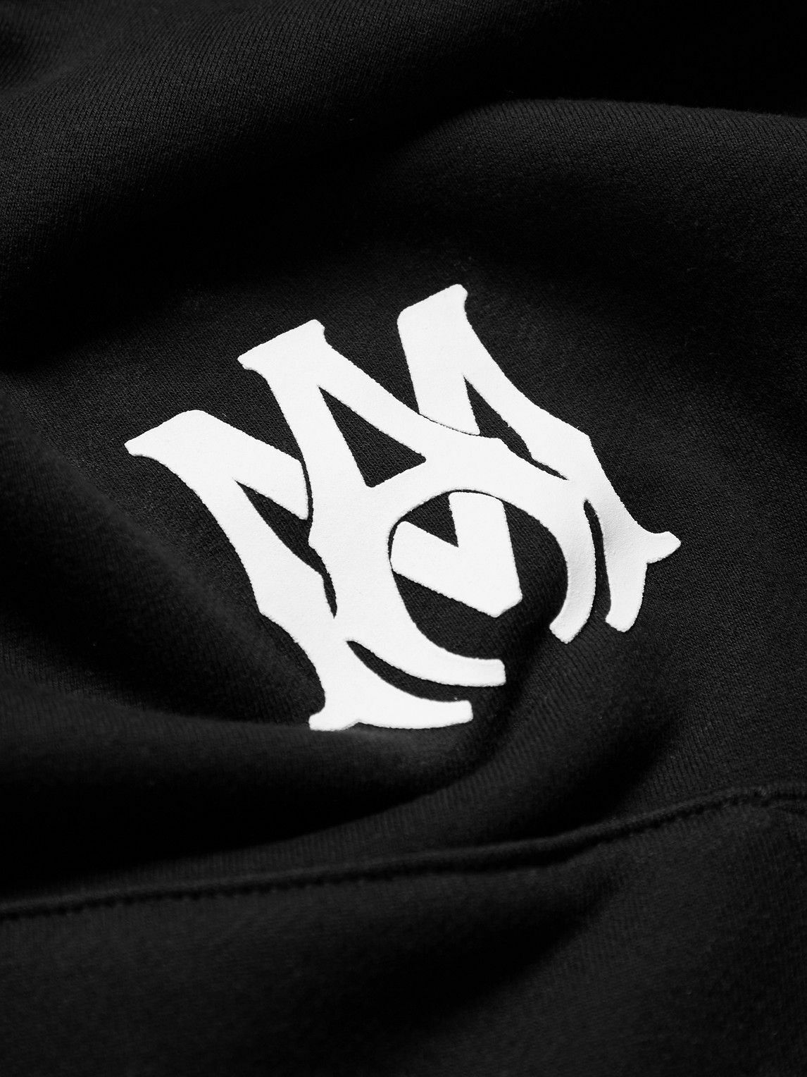 AMIRI - Logo-Print Cotton-Jersey Hoodie - Black Amiri