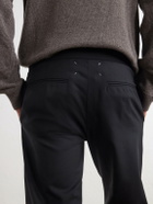 Maison Margiela - Straight-Leg Drawstring Virgin Wool Trousers - Black