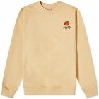 Kenzo Crest Logo Regular Sweatshirt in Camel