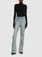 BALENCIAGA - Cotton Denim Bootcut Jeans