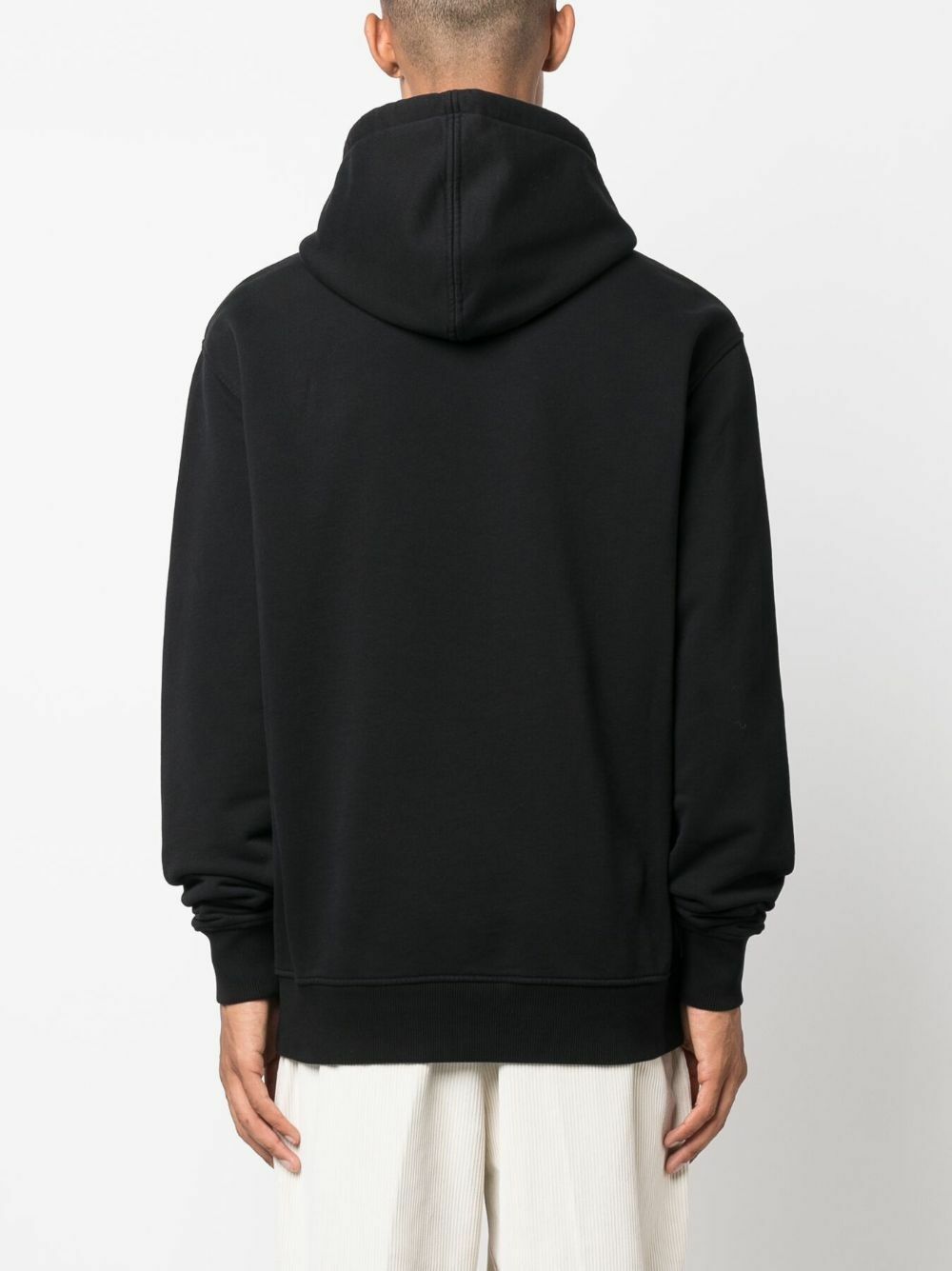 AMI Paris Black Ami De Coeur Organic-Cotton Hoodie