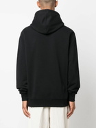 AMI Paris Black Ami De Coeur Organic-Cotton Hoodie