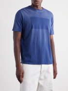 Maison Margiela - Printed Cotton-Jersey T-Shirt - Blue