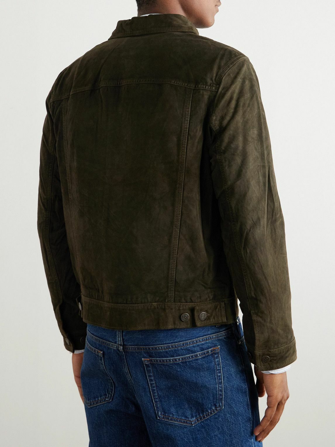 Polo Ralph Lauren - Icon Slim-Fit Suede Trucker Jacket - Green