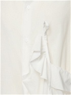 YOHJI YAMAMOTO - Asymmetric Gathered Cotton Midi Dress