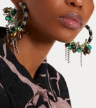 Dries Van Noten Embellished hoop earrings