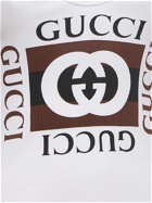GUCCI Rib Cotton Tank Top with Gucci Print