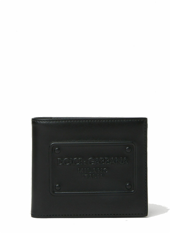 Photo: Logo Embossed Wallet in Black