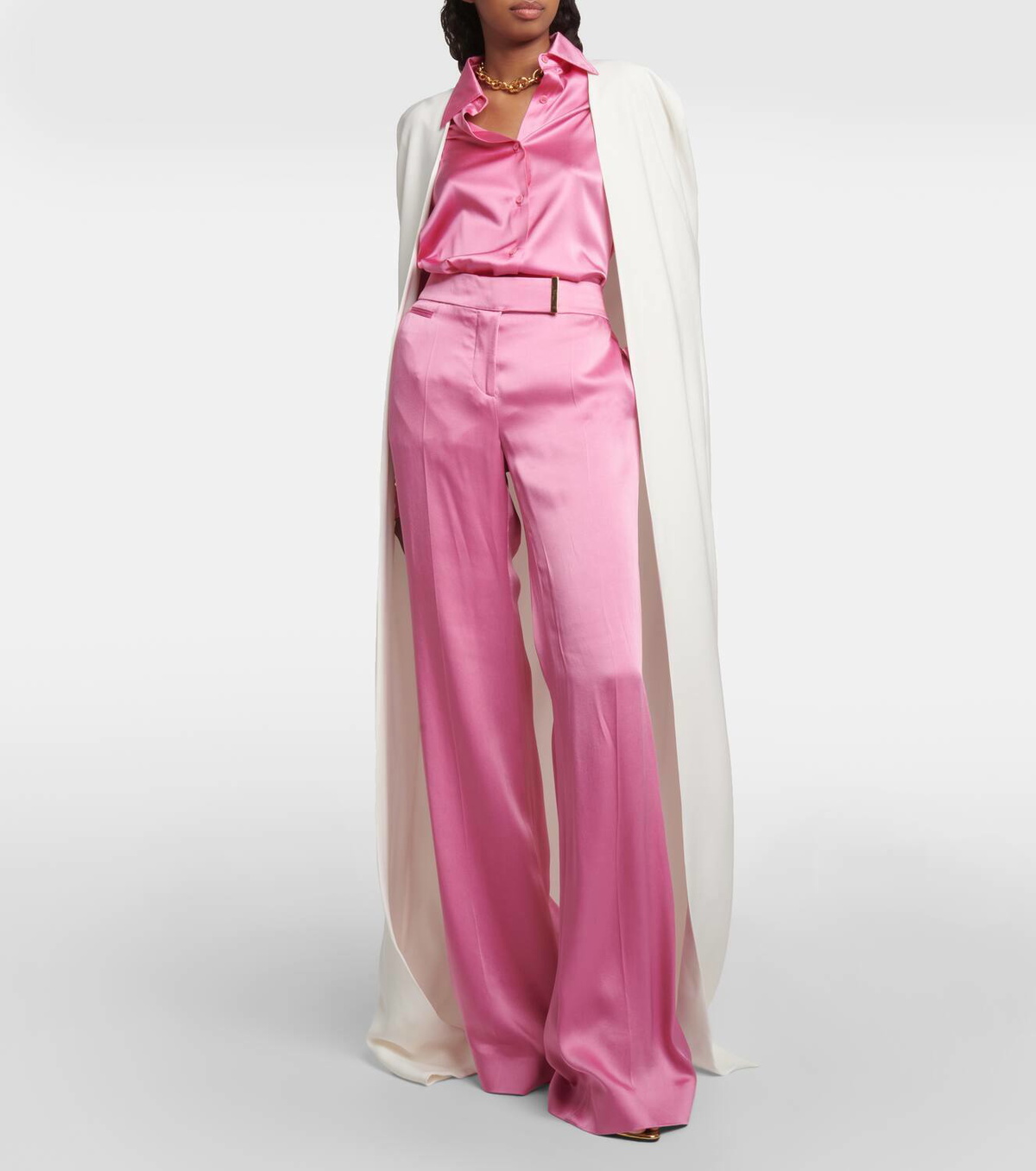Tom Ford Silk georgette cape