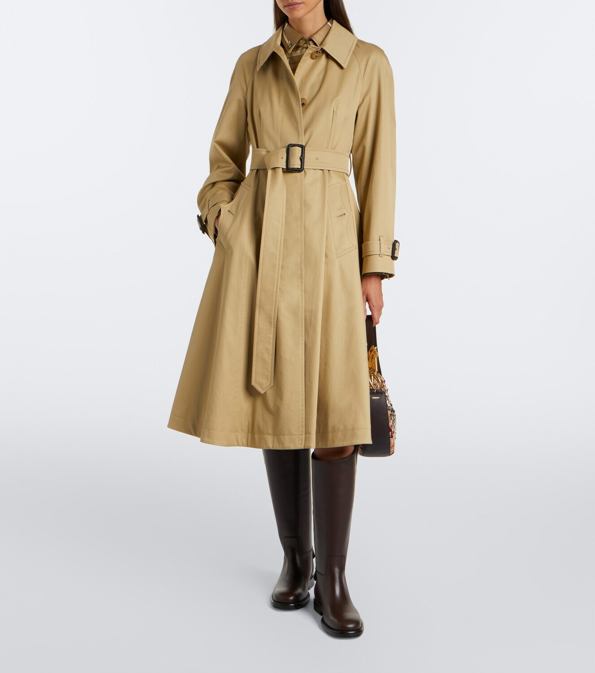 Burberry Cavalier leather knee-high boots