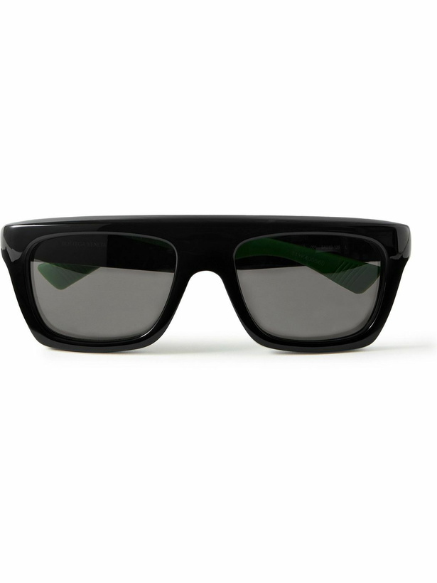 Photo: Bottega Veneta - Square-Frame Rubber-Trimmed Acetate Sunglasses