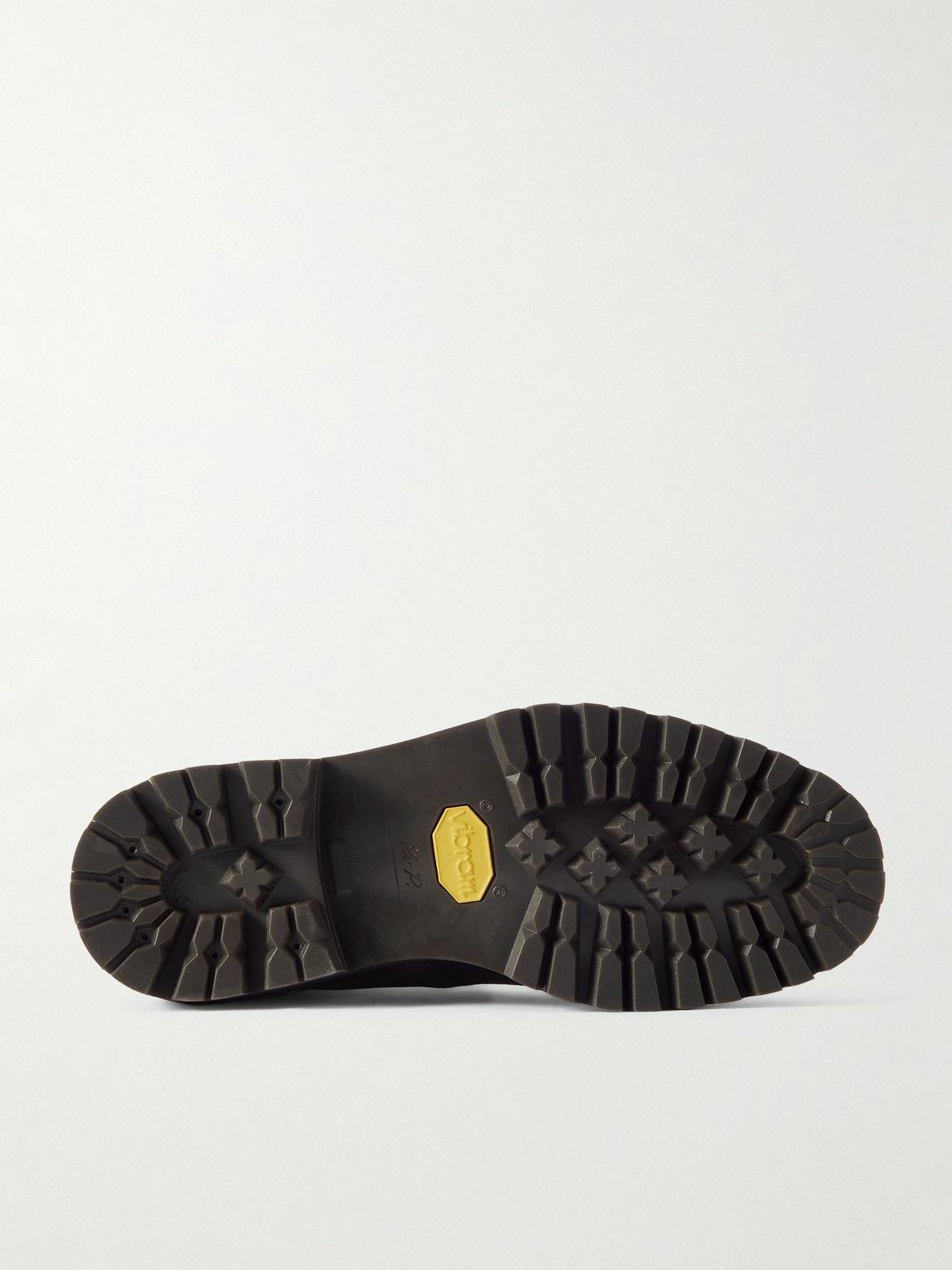 Mr P. - Suede Derby Shoes - Brown