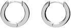 Hatton Labs Silver Small Edge Hoop Earrings