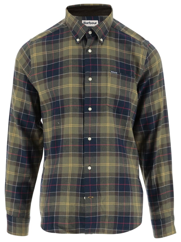 Photo: Barbour Cotton Shirt With Check Pattern