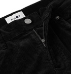 NN07 - Black Wilson Slim-Fit Stretch-Cotton Corduroy Trousers - Black