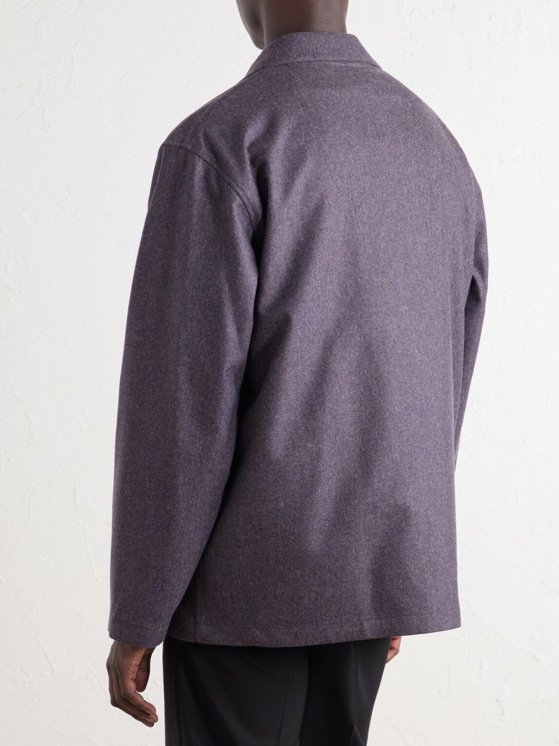 Caruso - Wool and Cashmere-Blend Blouson Jacket - Purple