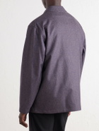Caruso - Wool and Cashmere-Blend Blouson Jacket - Purple
