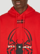 Spider Hooded Sweatshirt in Red