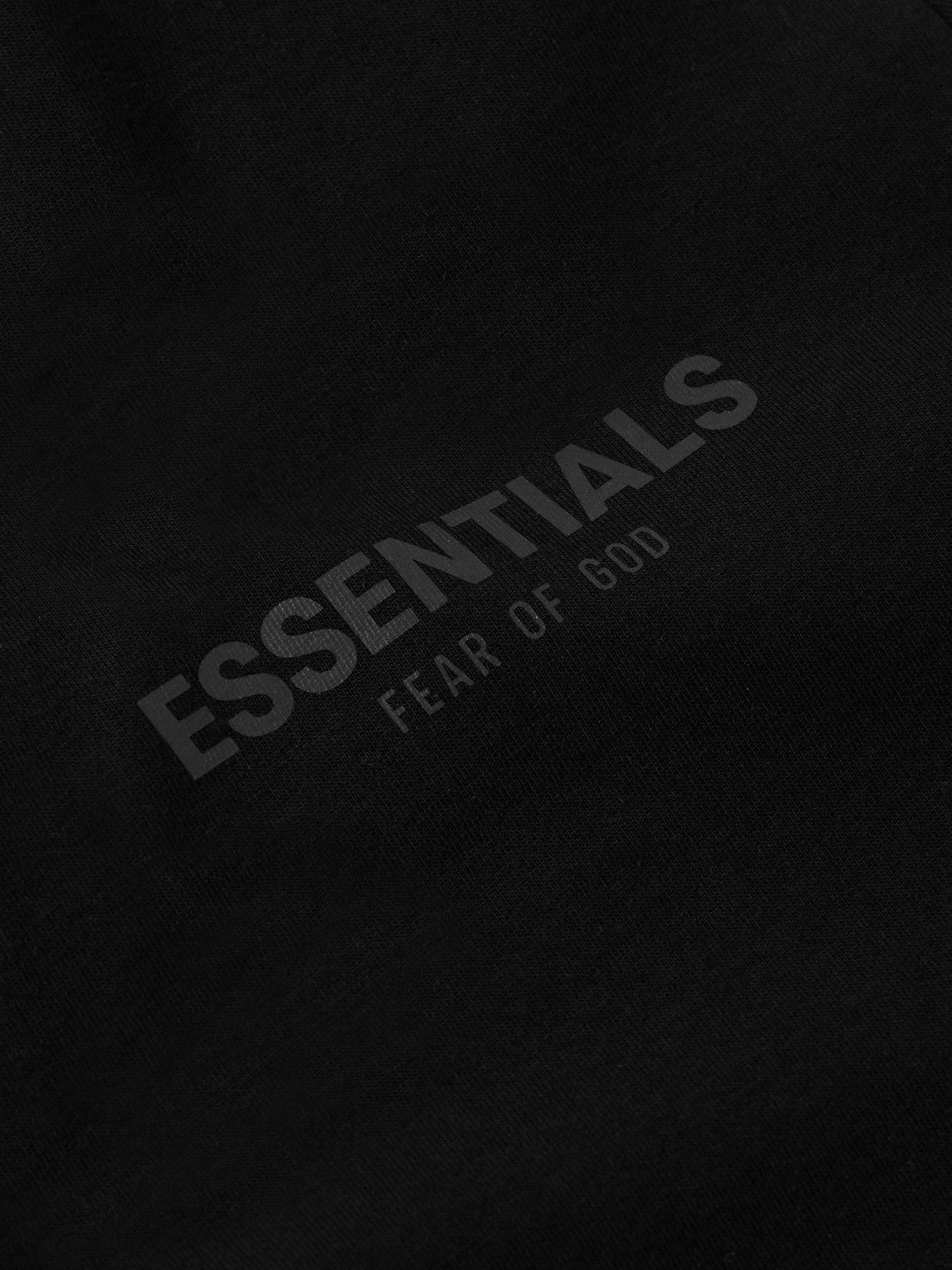 FEAR OF GOD ESSENTIALS - Ages 4-12 Logo-Print Cotton-Jersey T-Shirt - Black