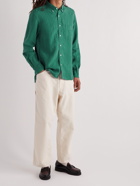 Beams Plus - Button-Down Collar Linen Shirt - Green