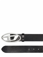 DIESEL - 4cm D Leather Buckle Belt