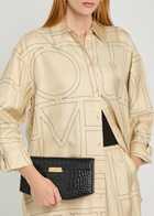 Toteme Crocodile-embossed Leather Shoulder bag - Black - One Size