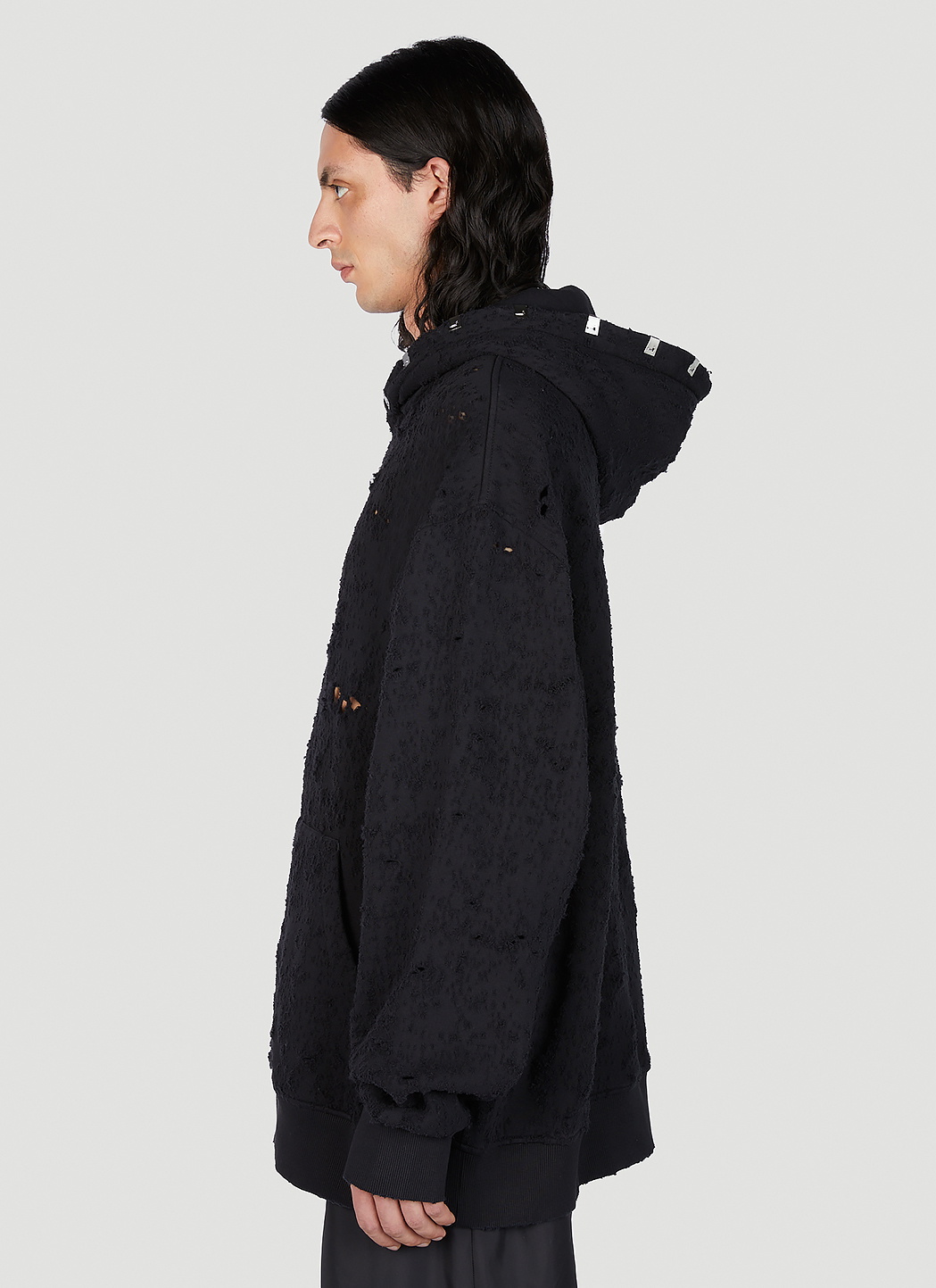 1017 ALYX 9SM Distressed Lightercap Hooded Sweatshirt