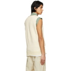 Maison Margiela Off-White Lining V-Neck Sweater