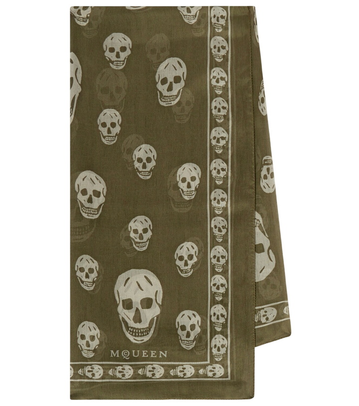 Photo: McQueen Printed silk scarf