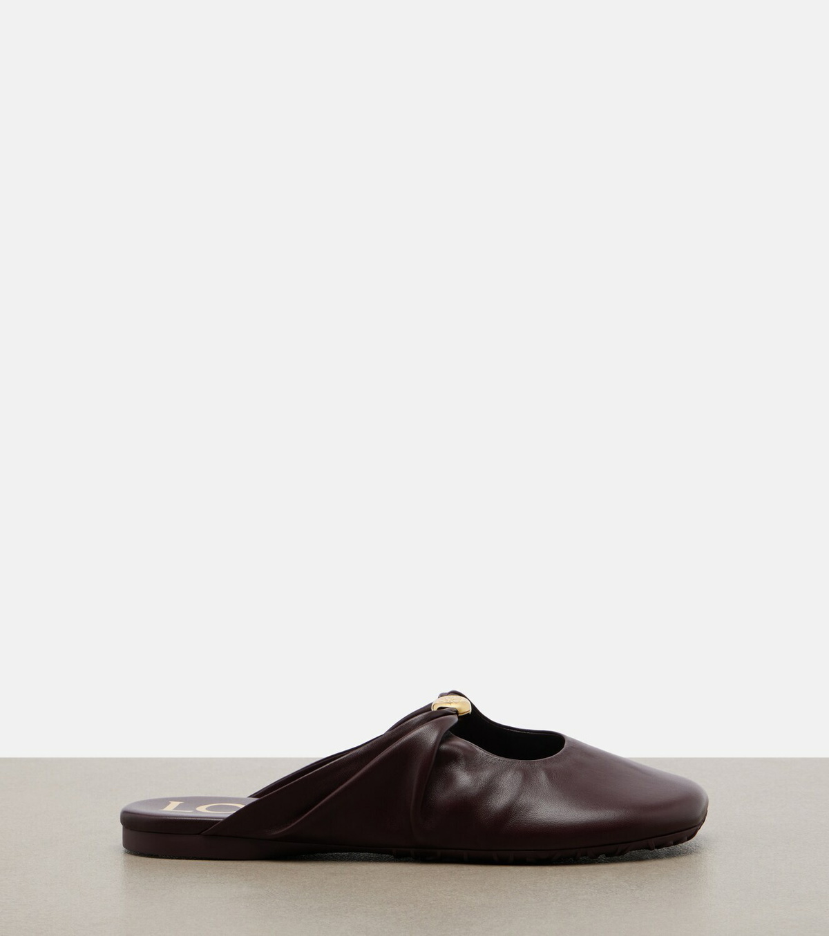 Loewe Pebble Soft leather mules