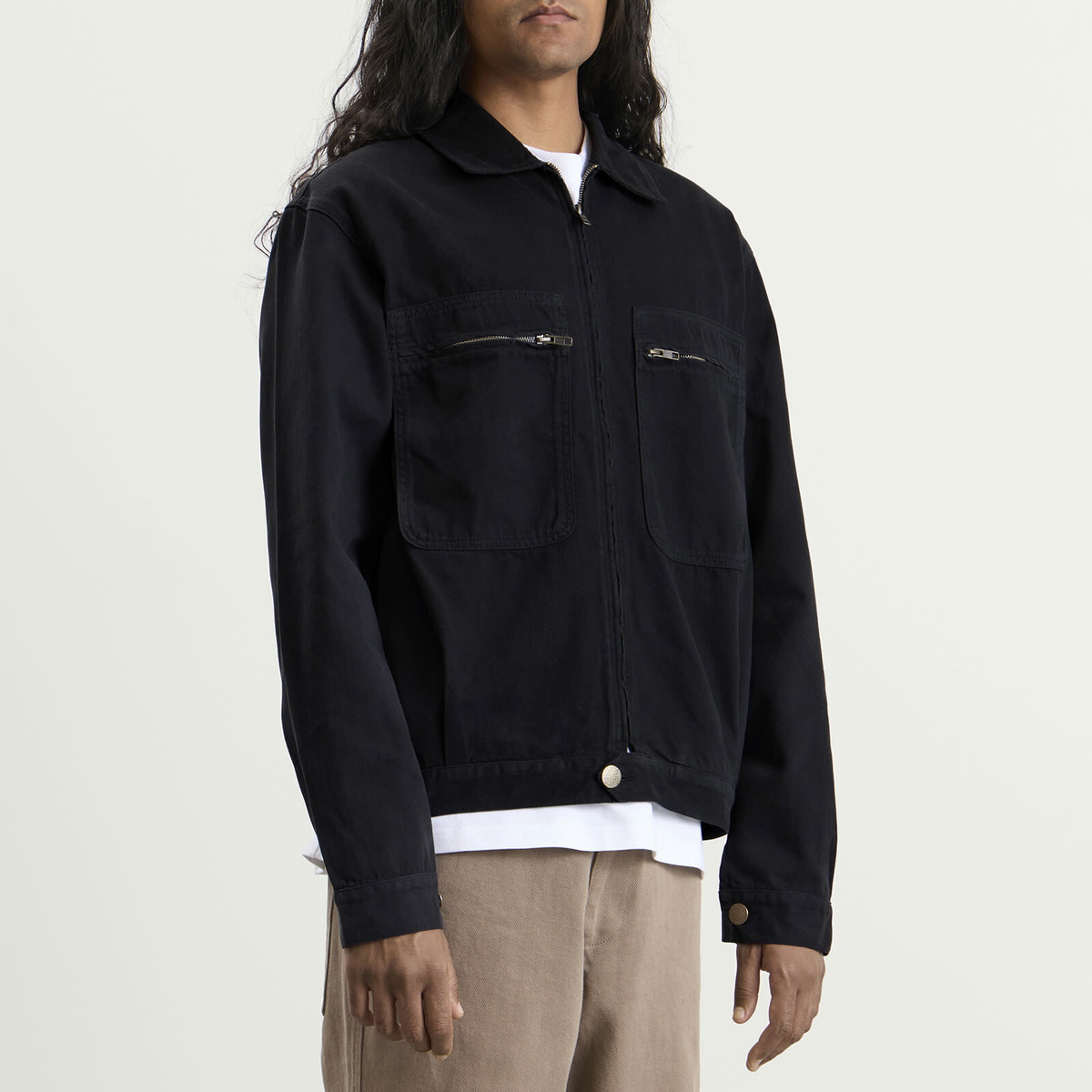 Palmes Men's Worker Jacket in Charcoal