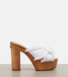 Dolce&Gabbana Leather-trimmed clogs