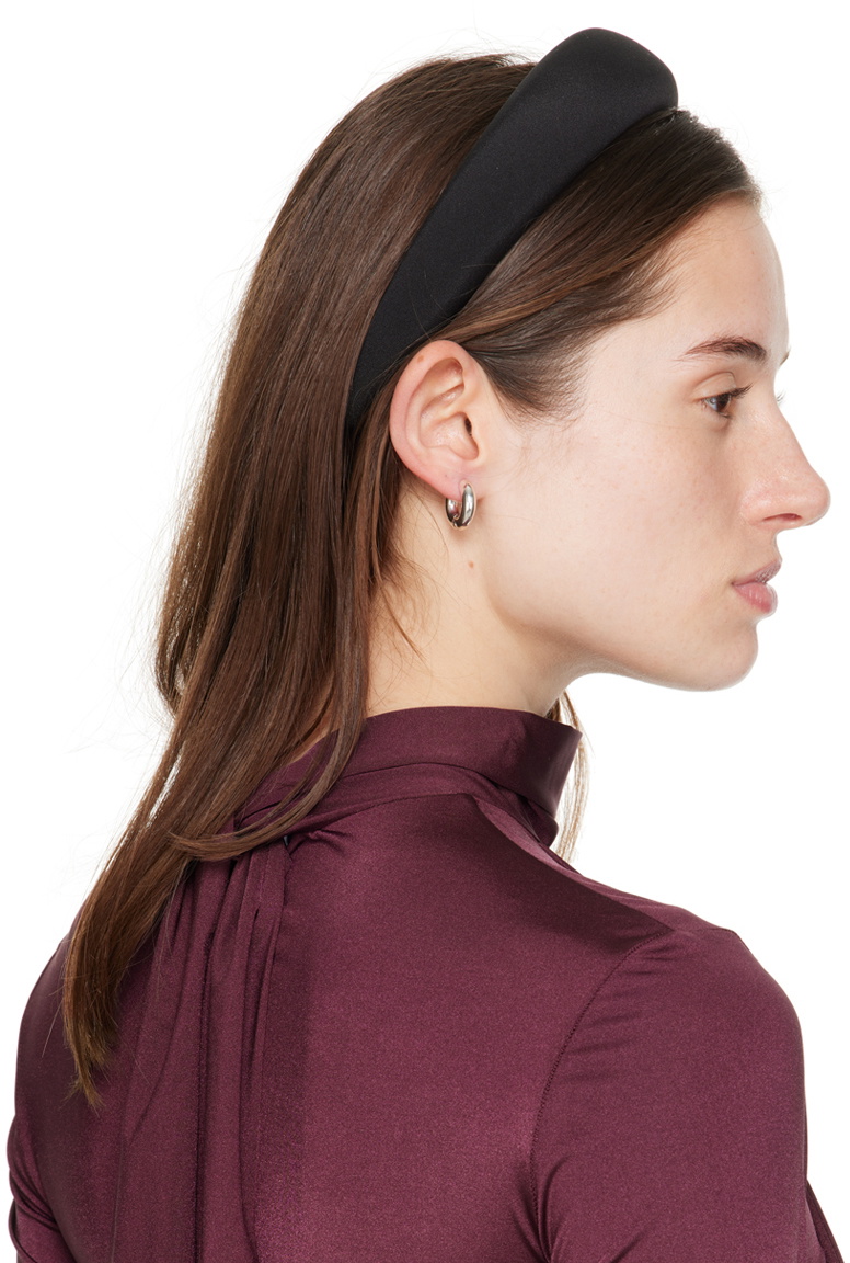 Sophie Buhai Black Classic Puffy Headband Sophie Buhai