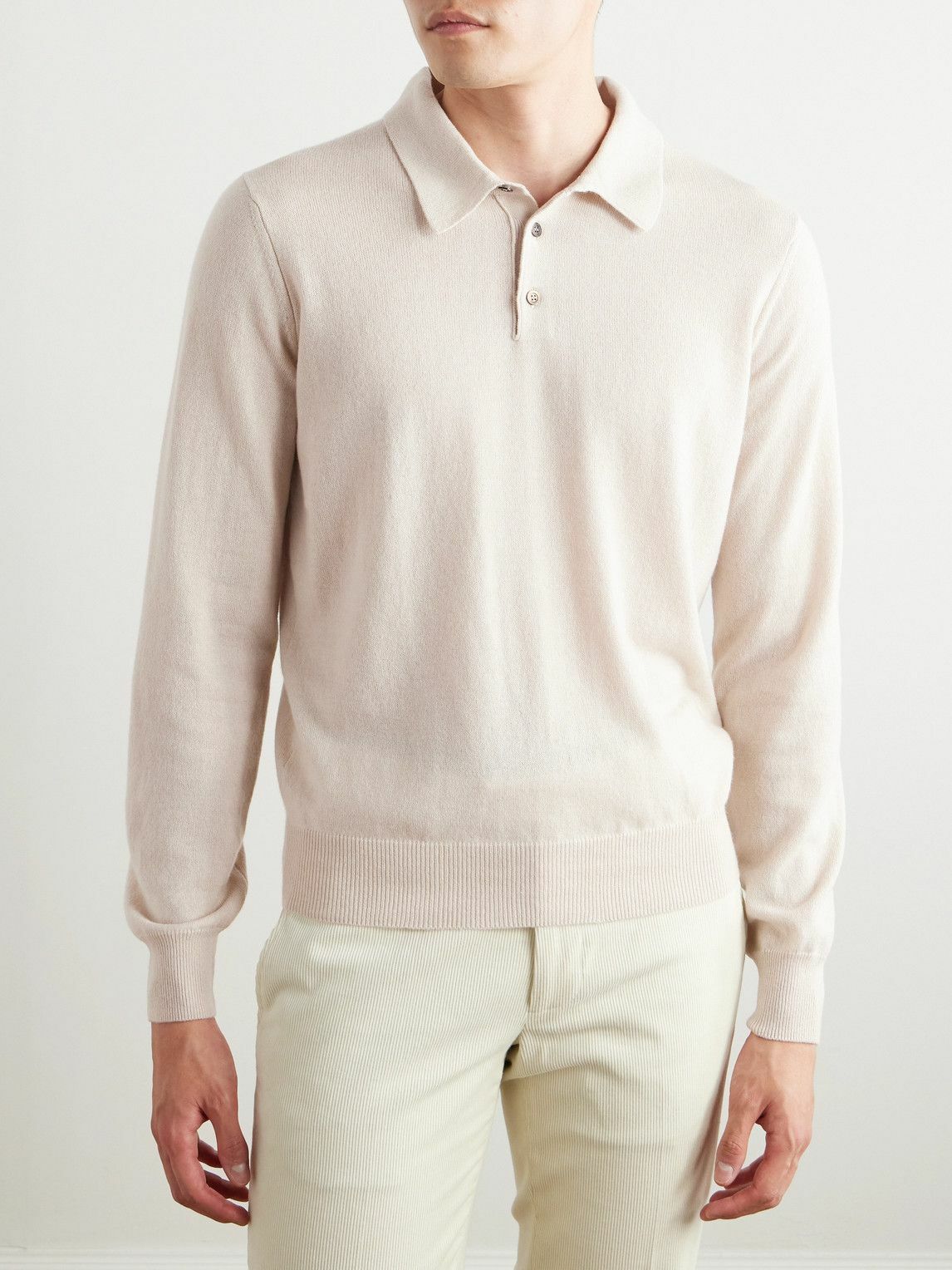 Rubinacci - Cashmere Polo Shirt - Neutrals