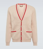 Gucci - GG perforated wool cardigan