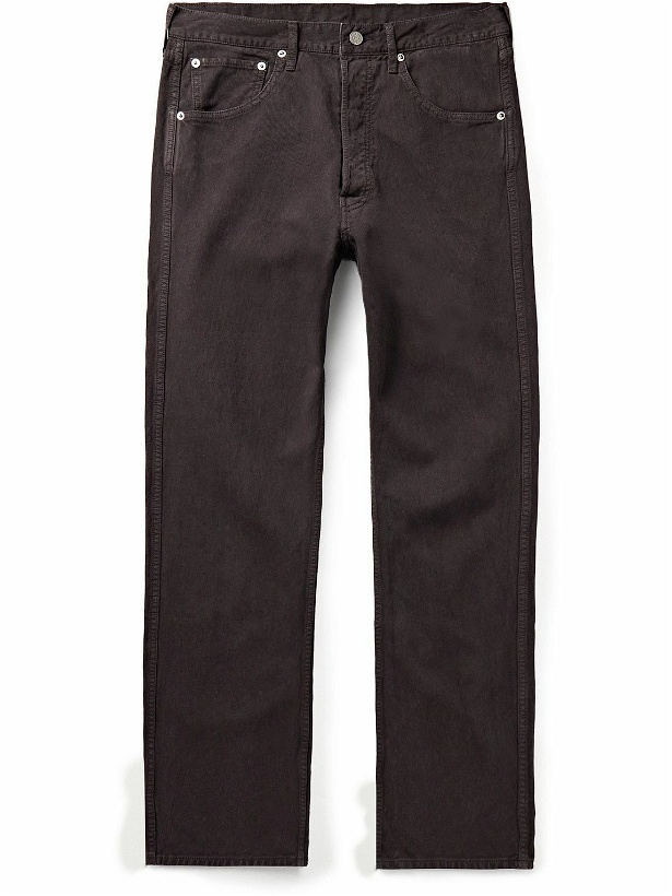Photo: Visvim - Fluxus Slim-Fit Straight-Leg Garment-Dyed Cotton-Corduroy Trousers - Brown