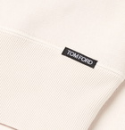 TOM FORD - Loopback Cotton-Blend Jersey Sweatshirt - Off-white