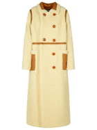 STAND STUDIO bibi Cream Faux Fur Coat