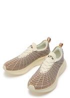 Athletic Propulsion Labs Zipline Embroidered Knitted Sneakers Brown