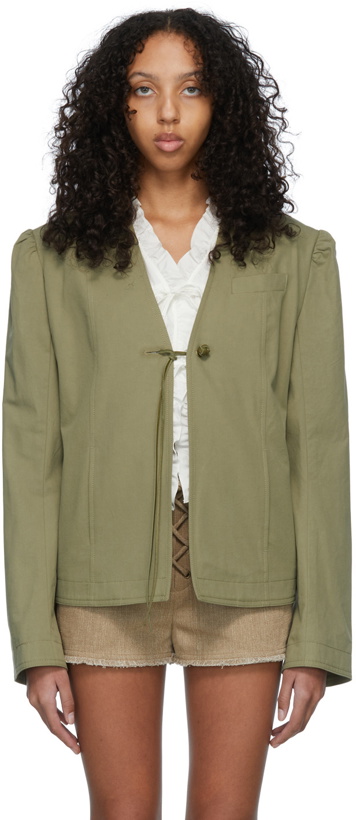 Photo: TheOpen Product Green Cotton Jacket