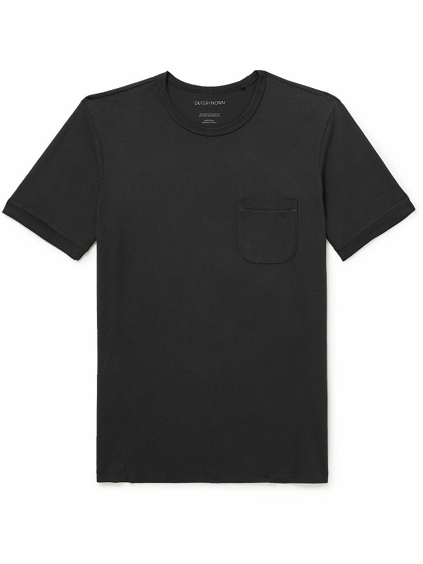 Photo: Outerknown - Sojourn Organic Pima Cotton-Jersey T-Shirt - Black