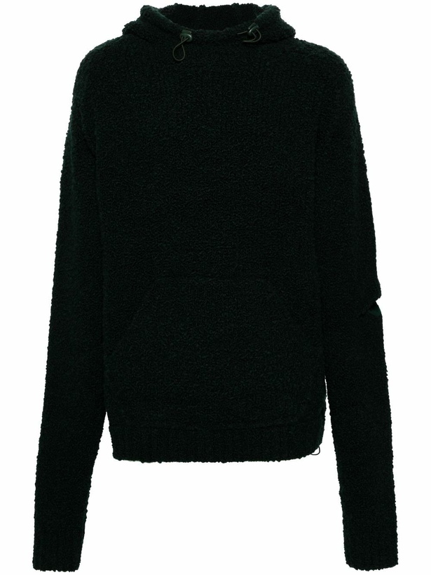 Photo: Robyn Lynch Green 3D Merino Wool Hoodie