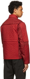 Craig Green Red Quilted Skin Jacket