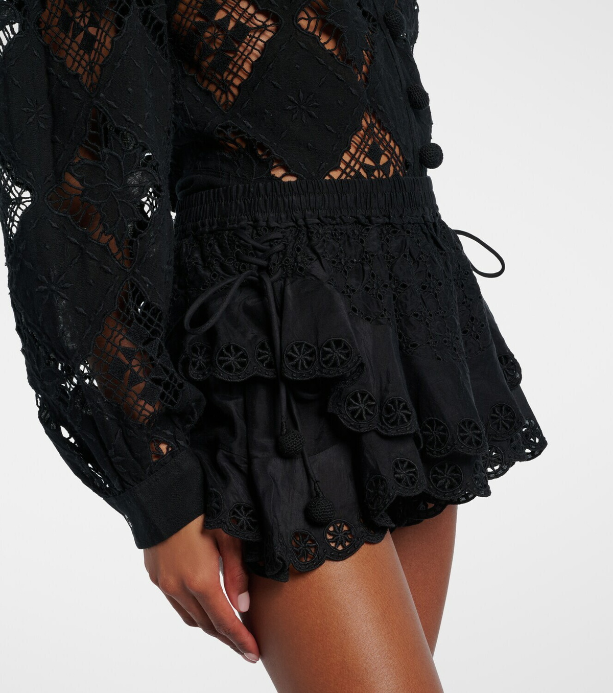 Isabel Marant Neis cotton and silk shorts