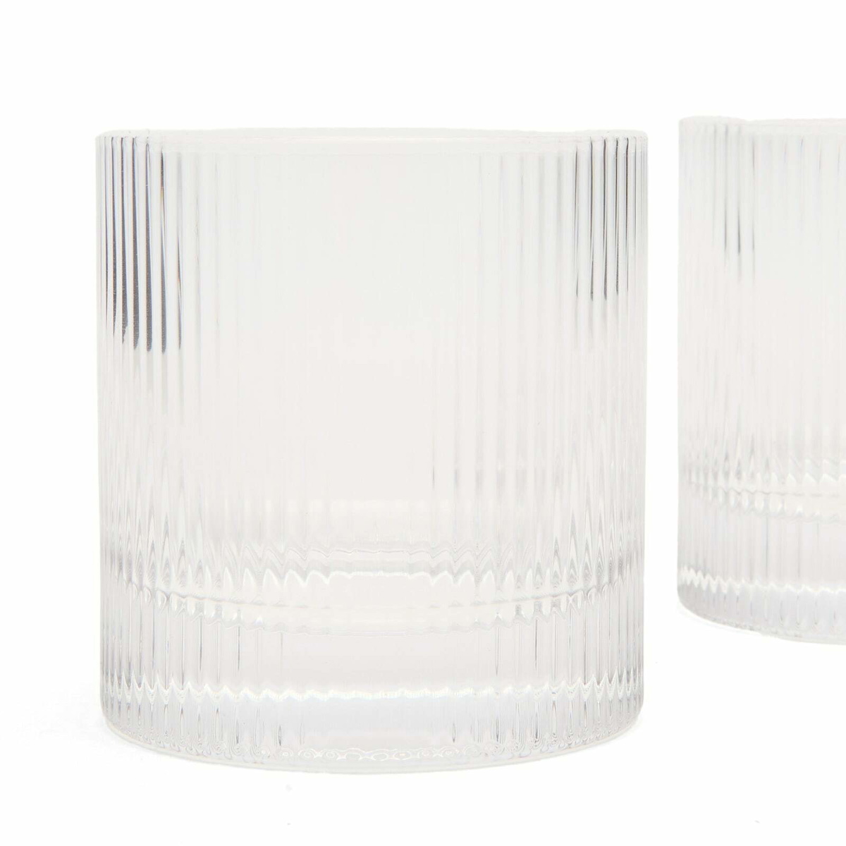 ferm LIVING Ripple Tumbler Glasses - Set of 2 in Clear 