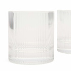 ferm LIVING Ripple Tumbler Glasses - Set of 2 in Clear 