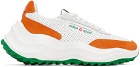 Casablanca White & Orange Atlantis Sneakers