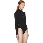 Wendelborn Black Zip-Up Bodysuit