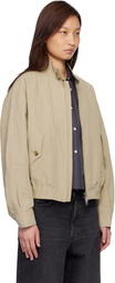 COOR Beige Linen Blend Harrington Jacket