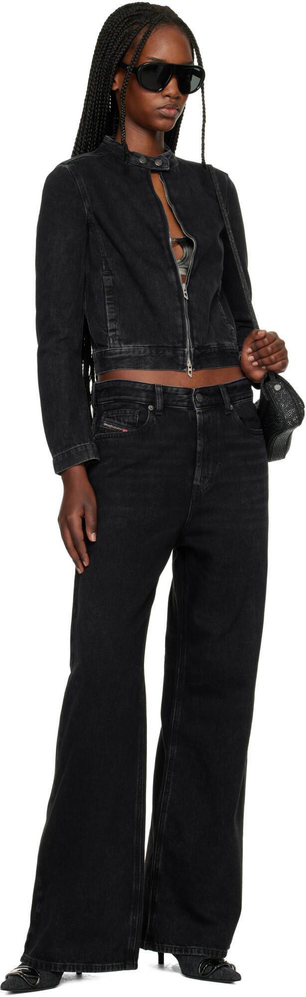 Diesel Black De-Mornin Denim Jacket